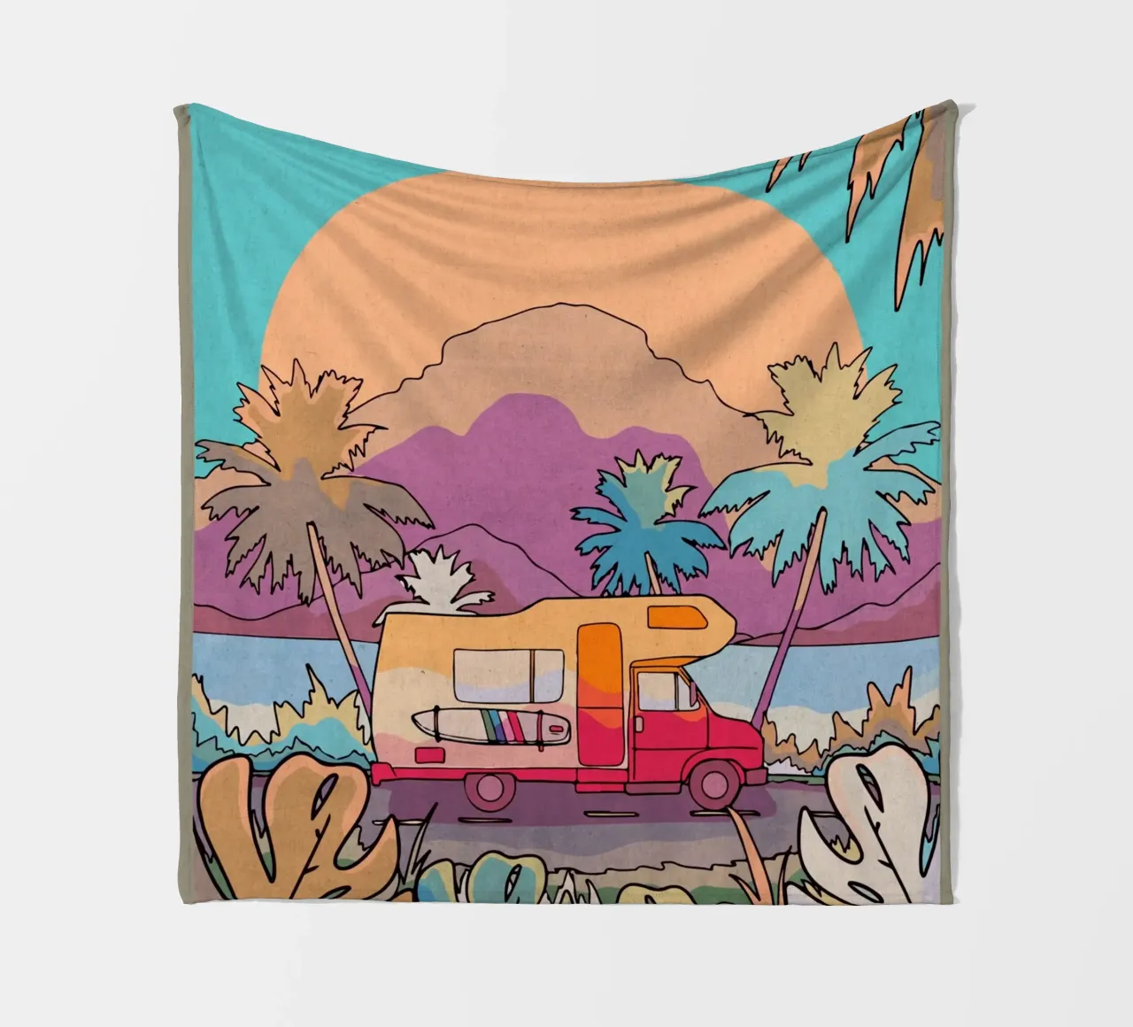 Viaggi in camper coperta in pile da Ashley Studio