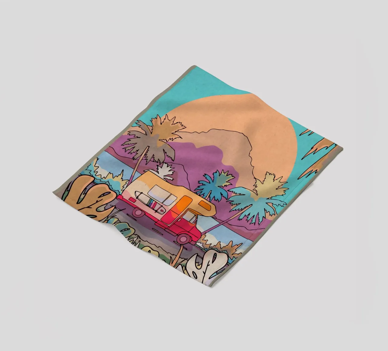 Viaggi in camper coperta in pile da Ashley Studio