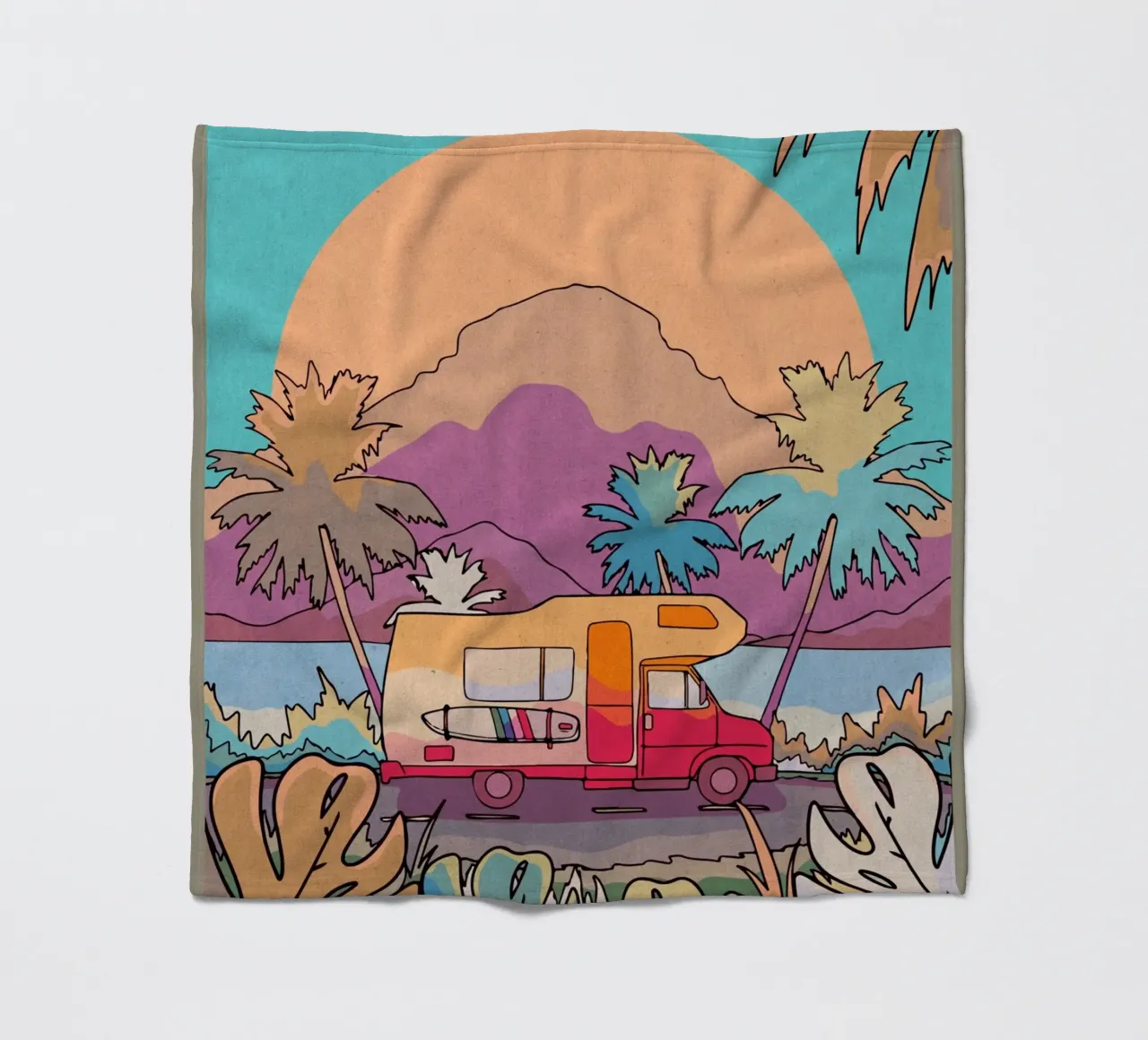 Viaggi in camper coperta in pile da Ashley Studio