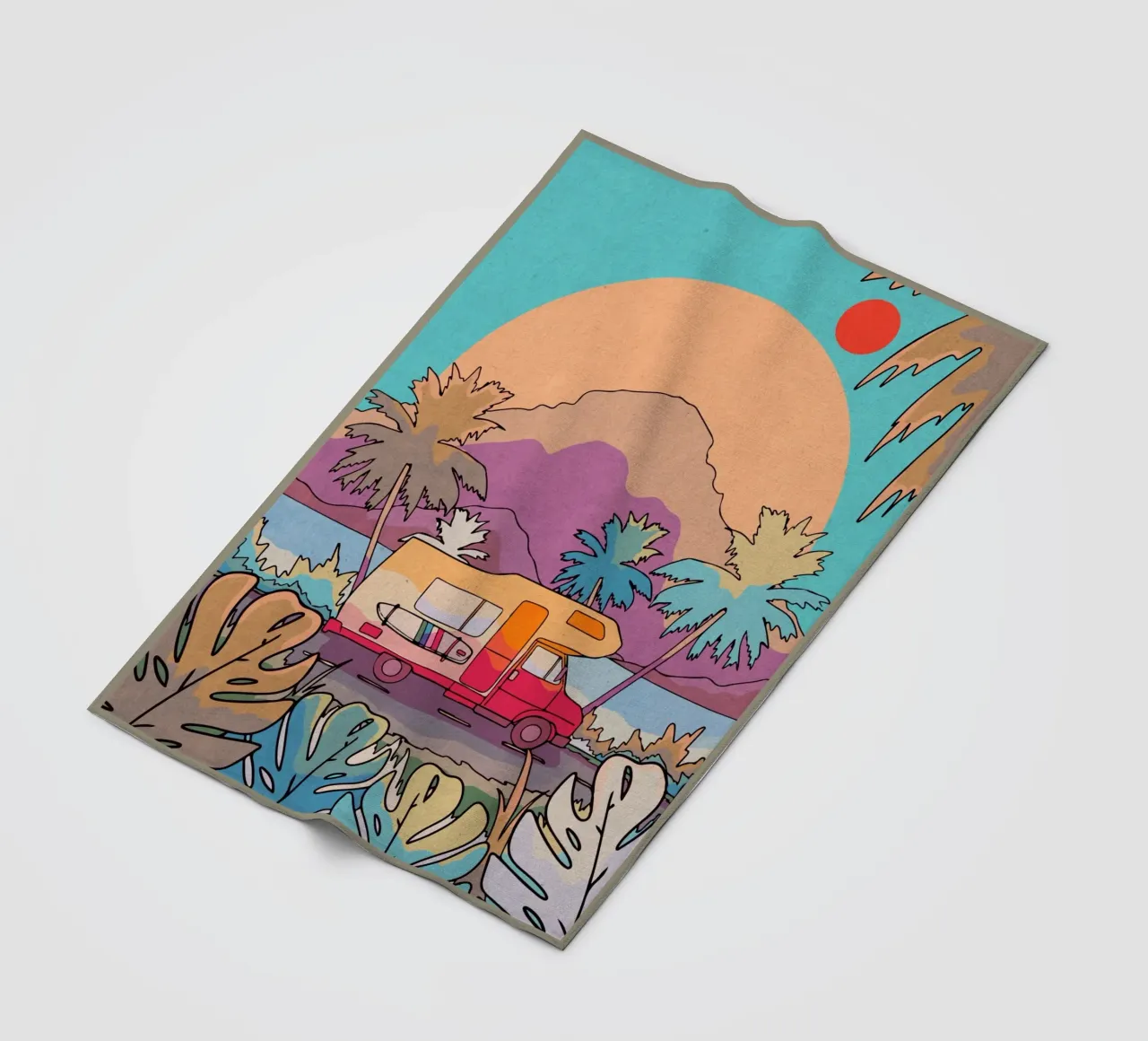 Viaggi in camper coperta in pile da Ashley Studio