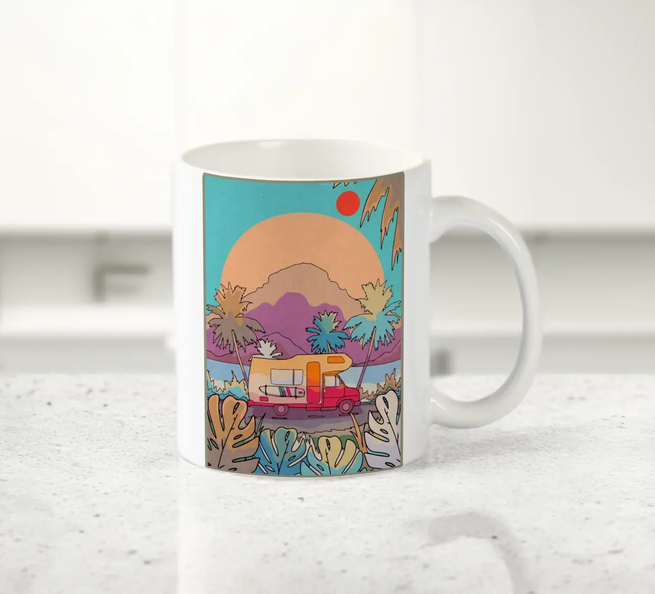 Viaggi in camper tazza in ceramica da Ashley Studio