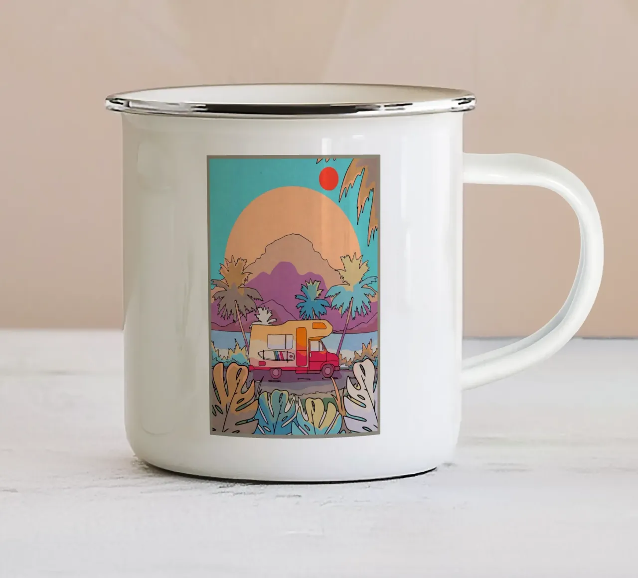 Viaggi in camper tazza in smalto da Ashley Studio
