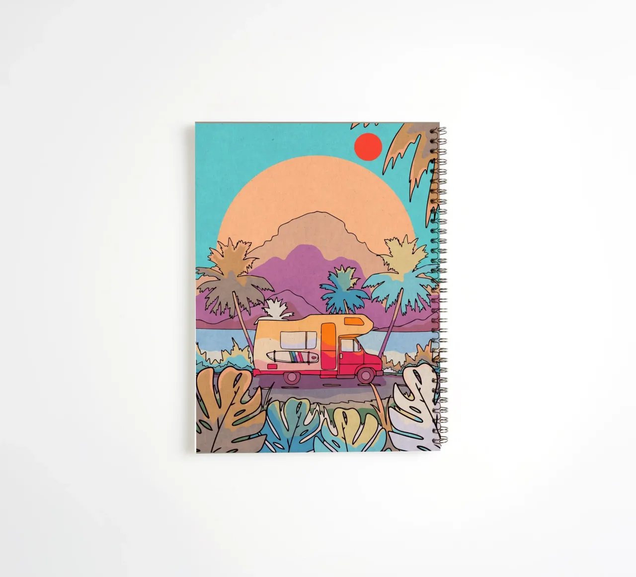 Campervan travels spiral notebook by Ashley Studio