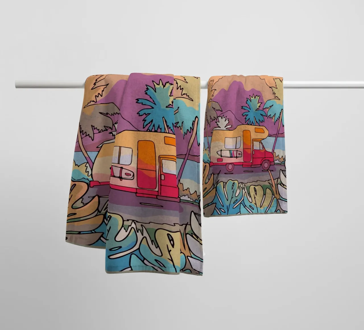 Viaggi in camper asciugamano da bagno da Ashley Studio