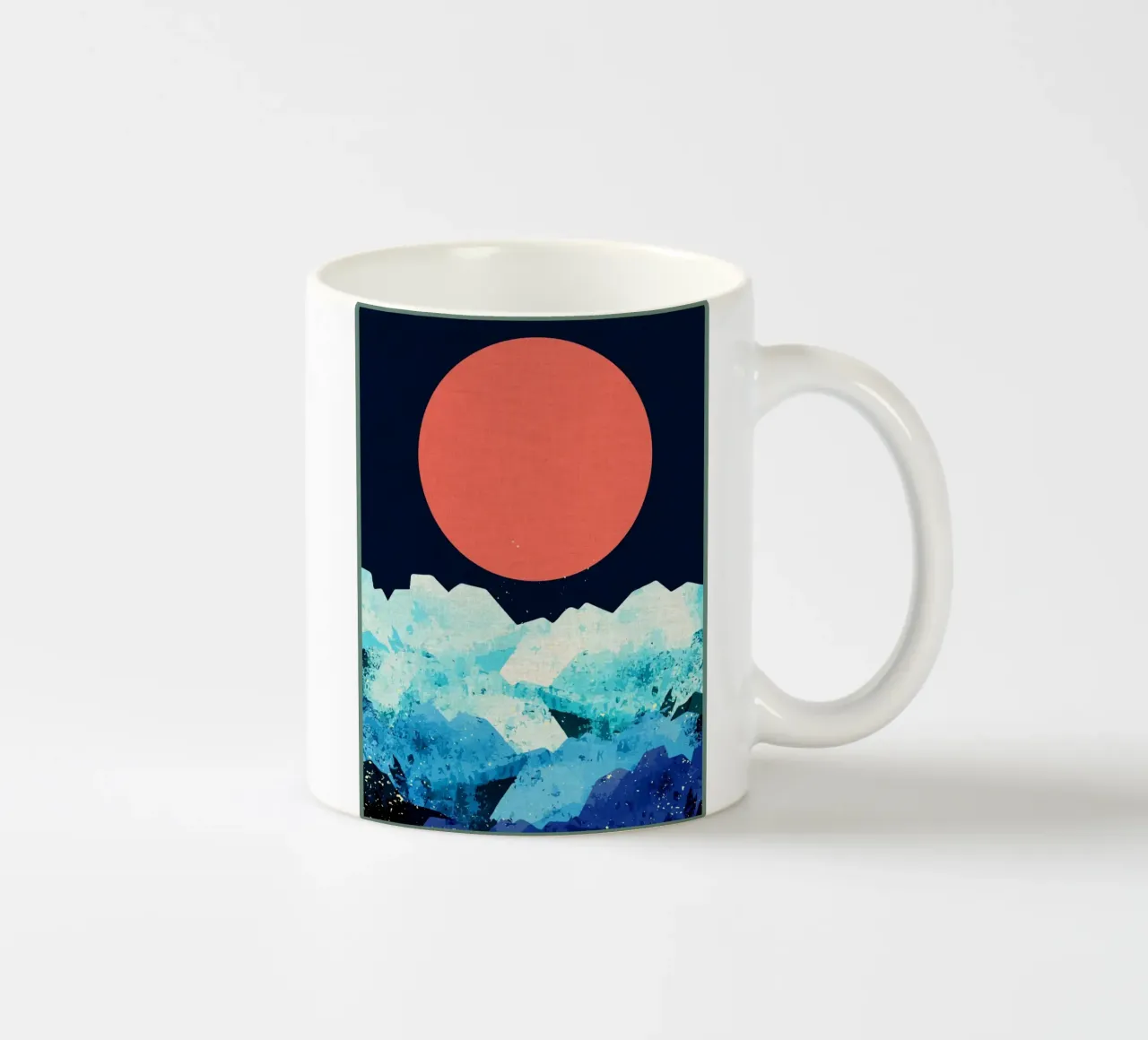 Un mare freddo di primavera tazza in ceramica da Ashley Studio