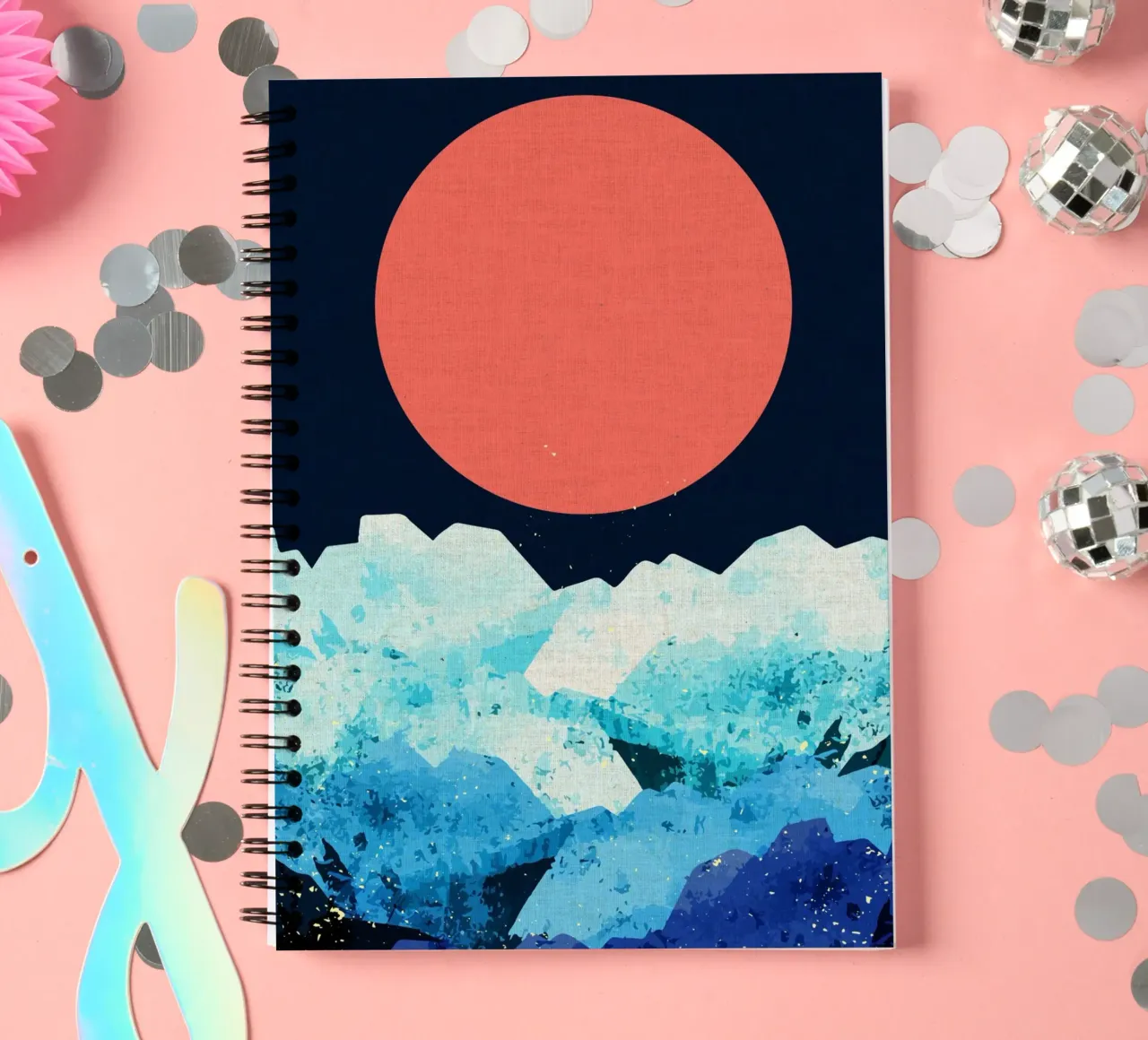 A cold spring's sea spiral notebook by Ashley Studio