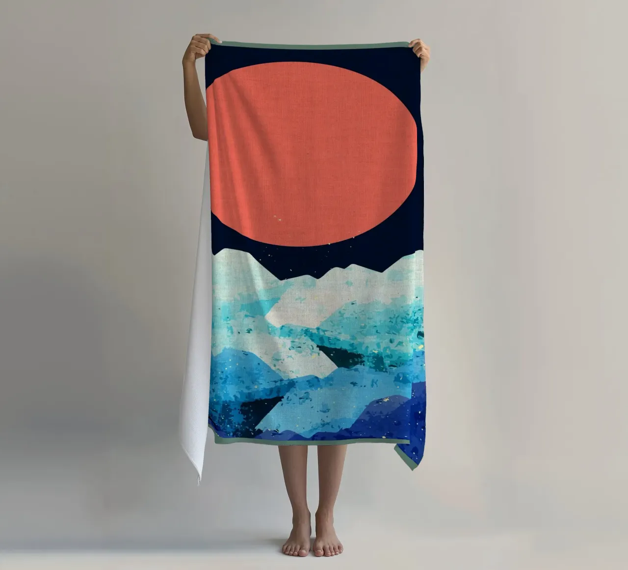 Un mare freddo di primavera telo mare da Ashley Studio
