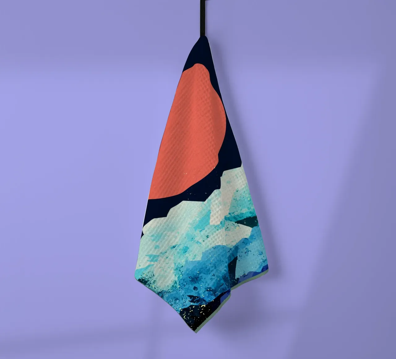 Un mare freddo di primavera canovaccio da cucina da Ashley Studio