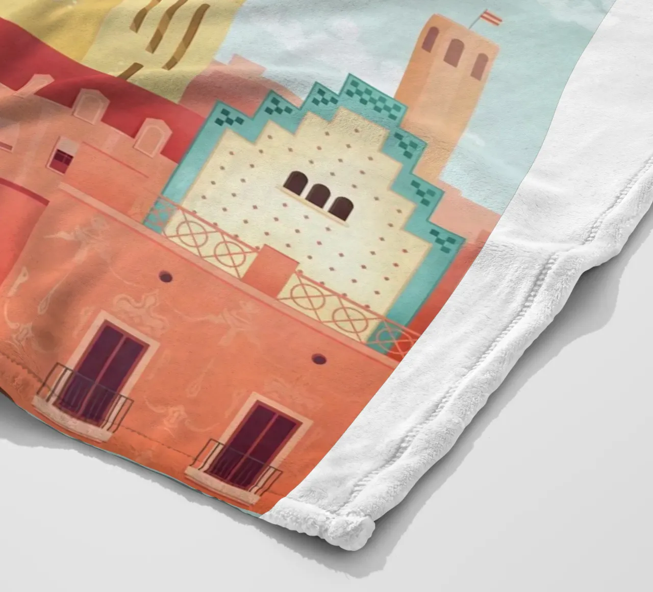 città pacifica coperta in pile da damon store
