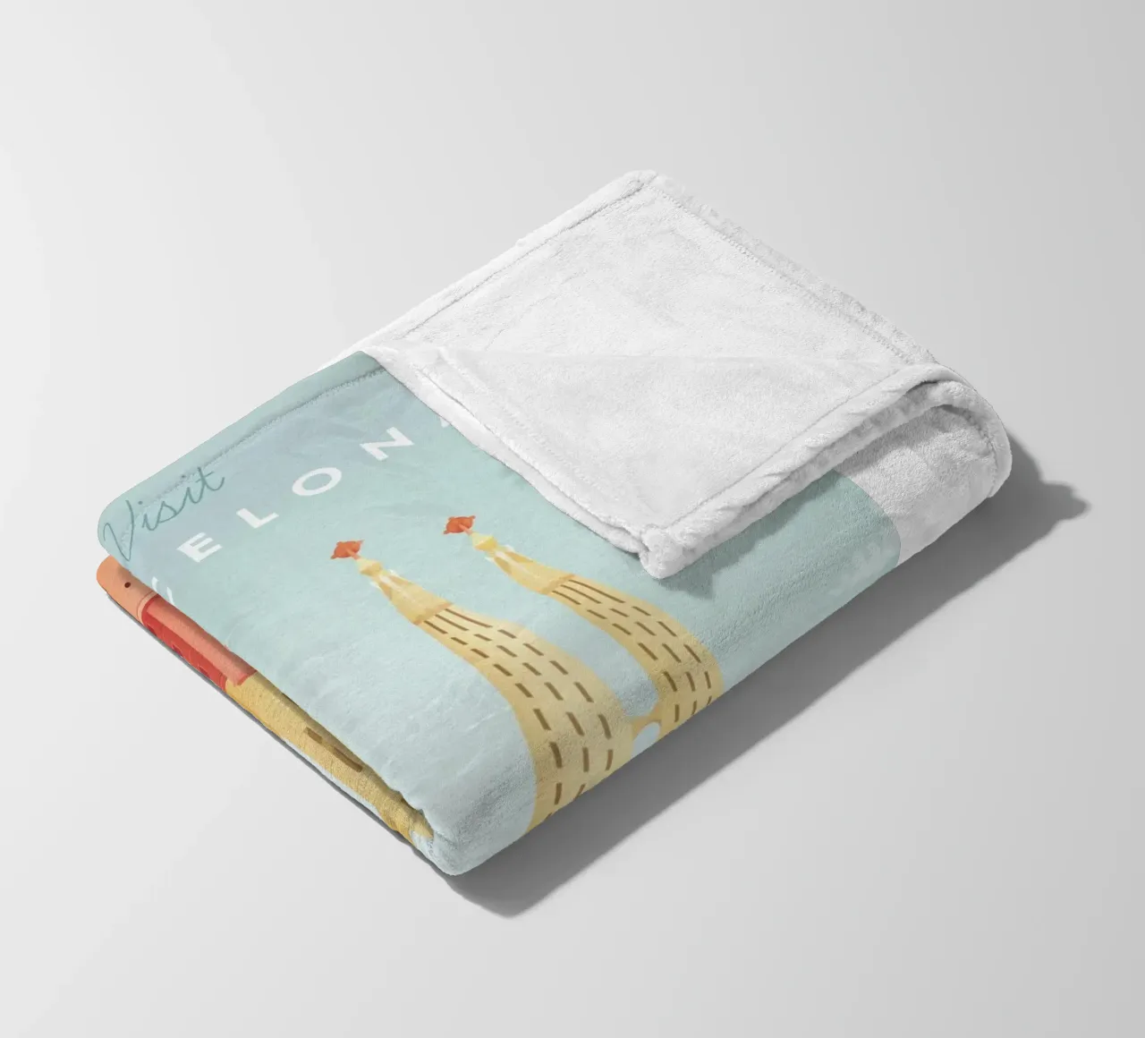 città pacifica coperta in pile da damon store