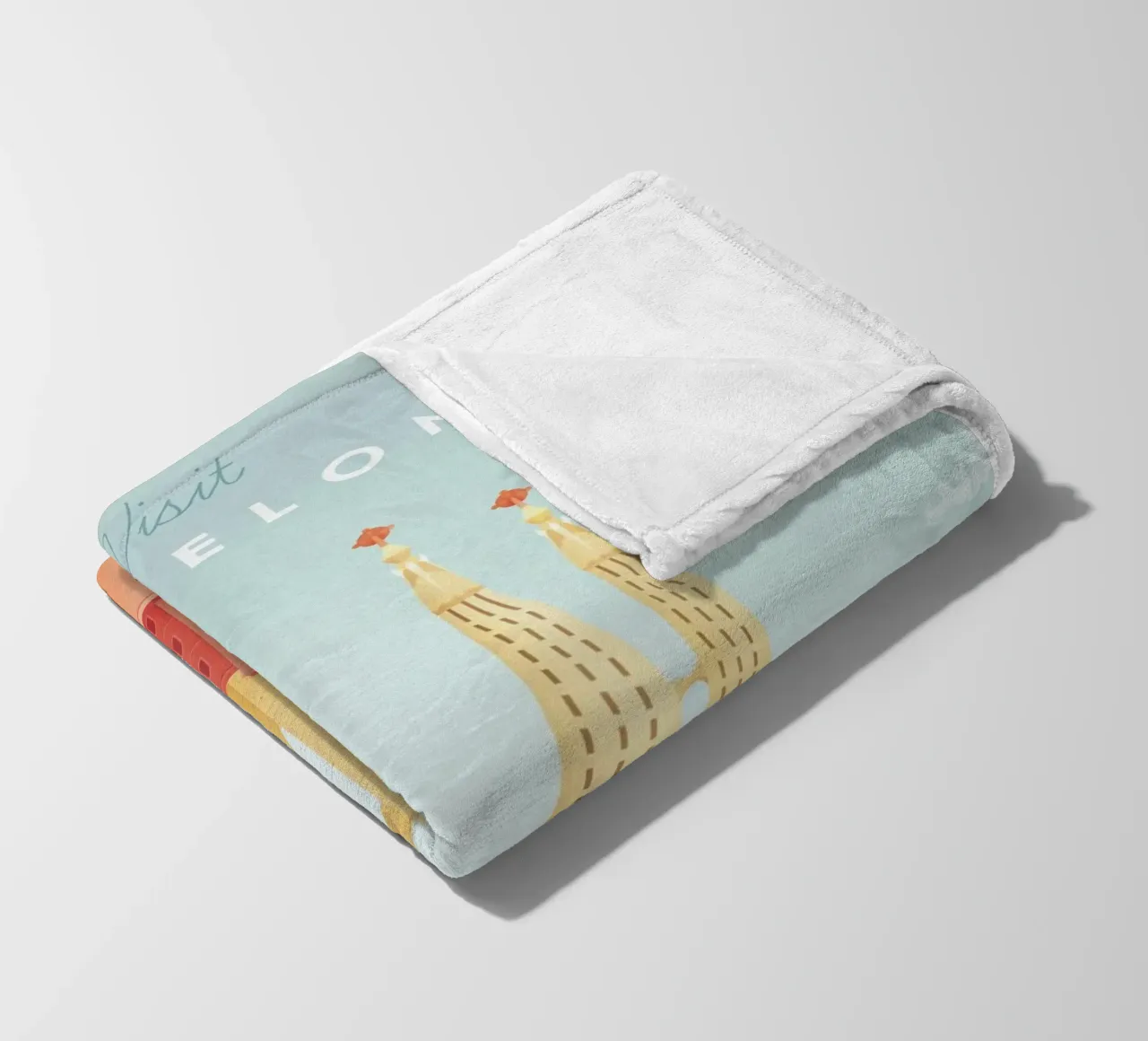 città pacifica coperta in pile da damon store