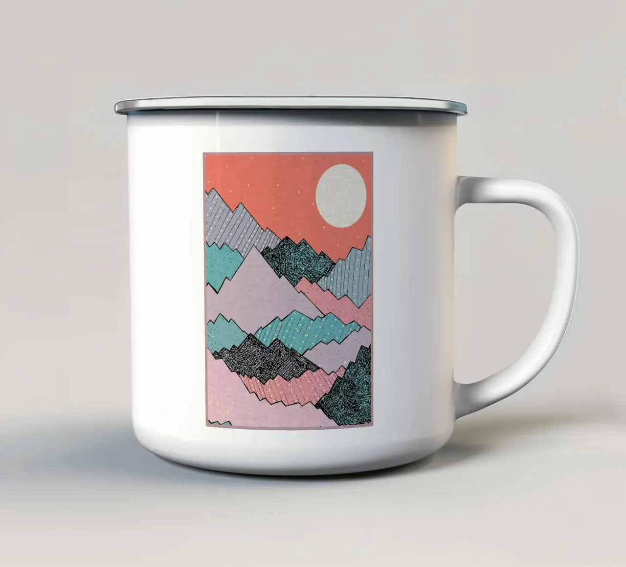 Toni di montagna tazza in smalto da GaryStudio