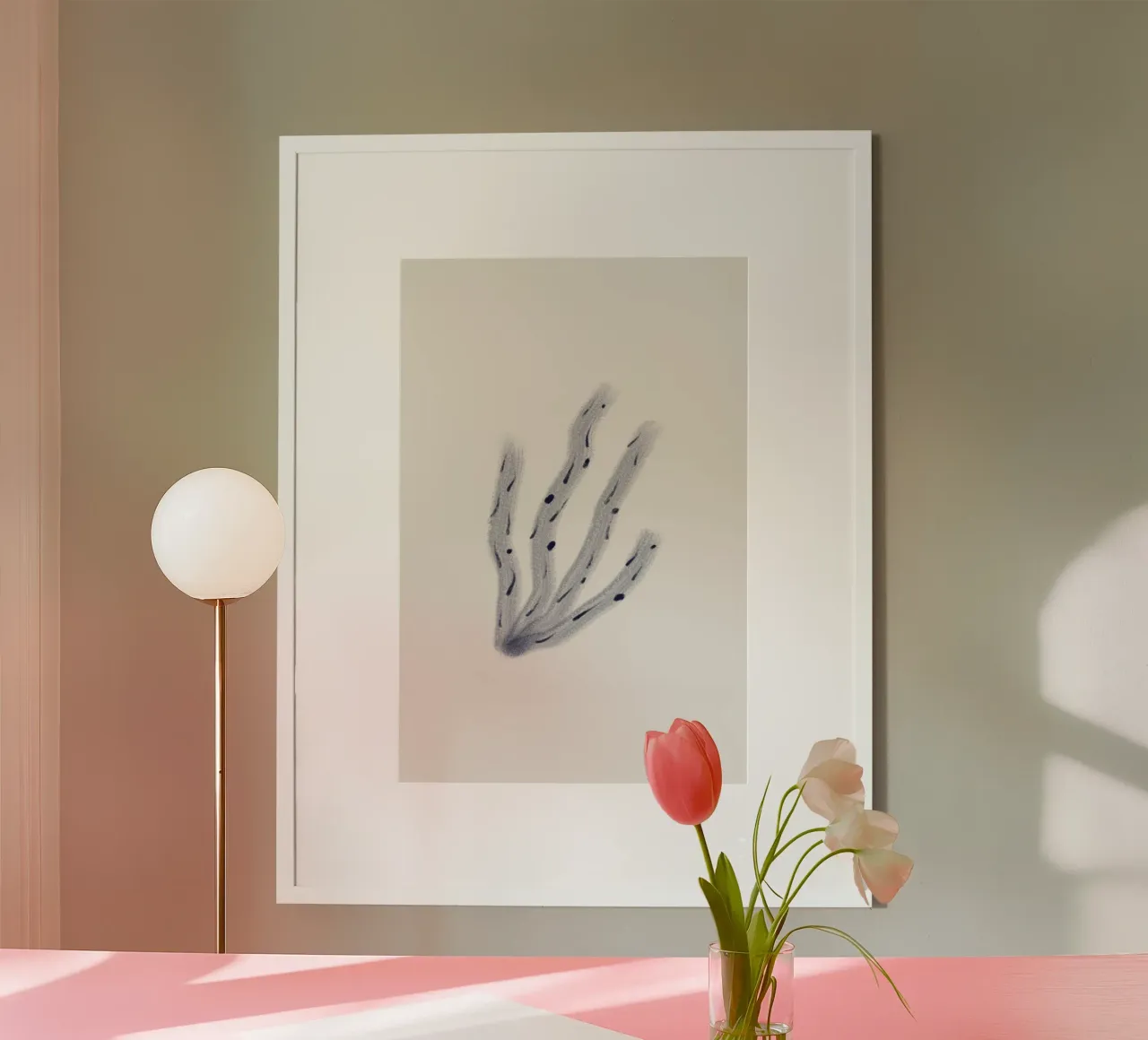Sea Study No 38 poster con telaio in plastica da treechild