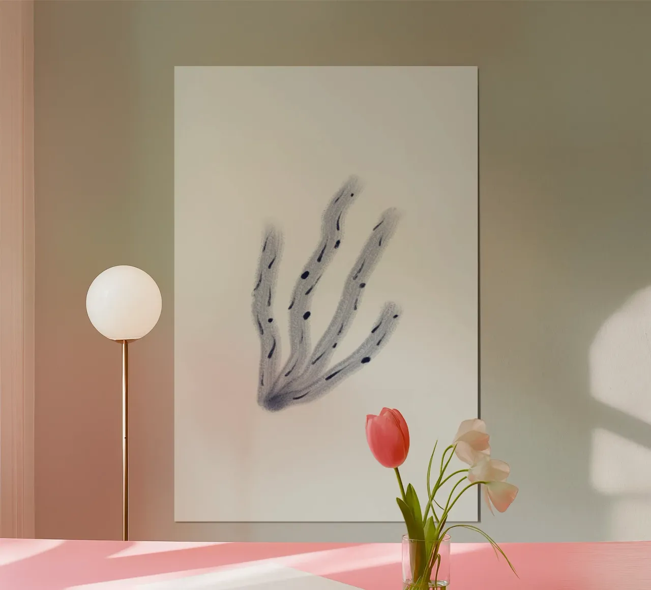 Sea Study No 38 poster con telaio in plastica da treechild