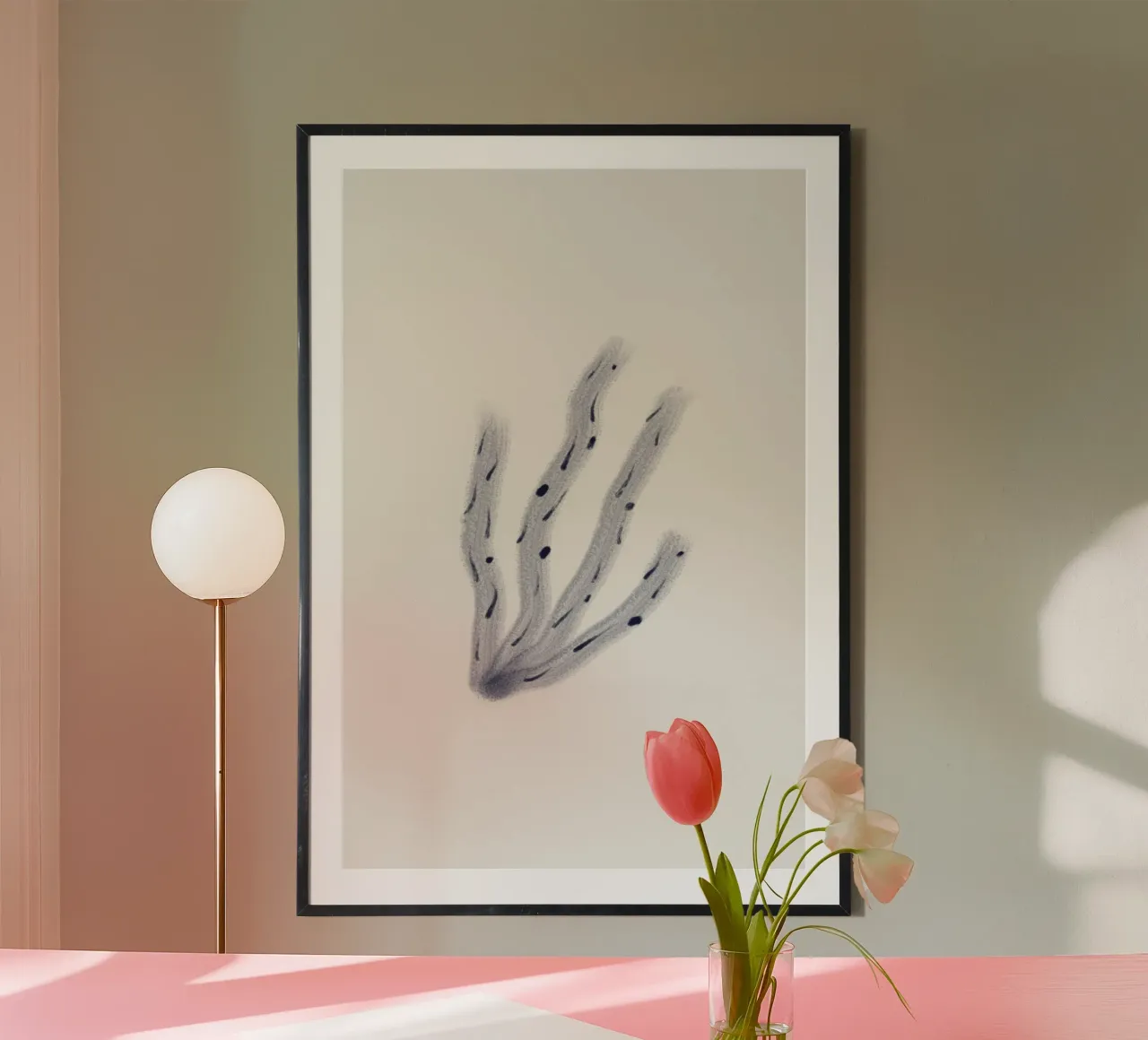 Sea Study No 38 poster con telaio in plastica da treechild