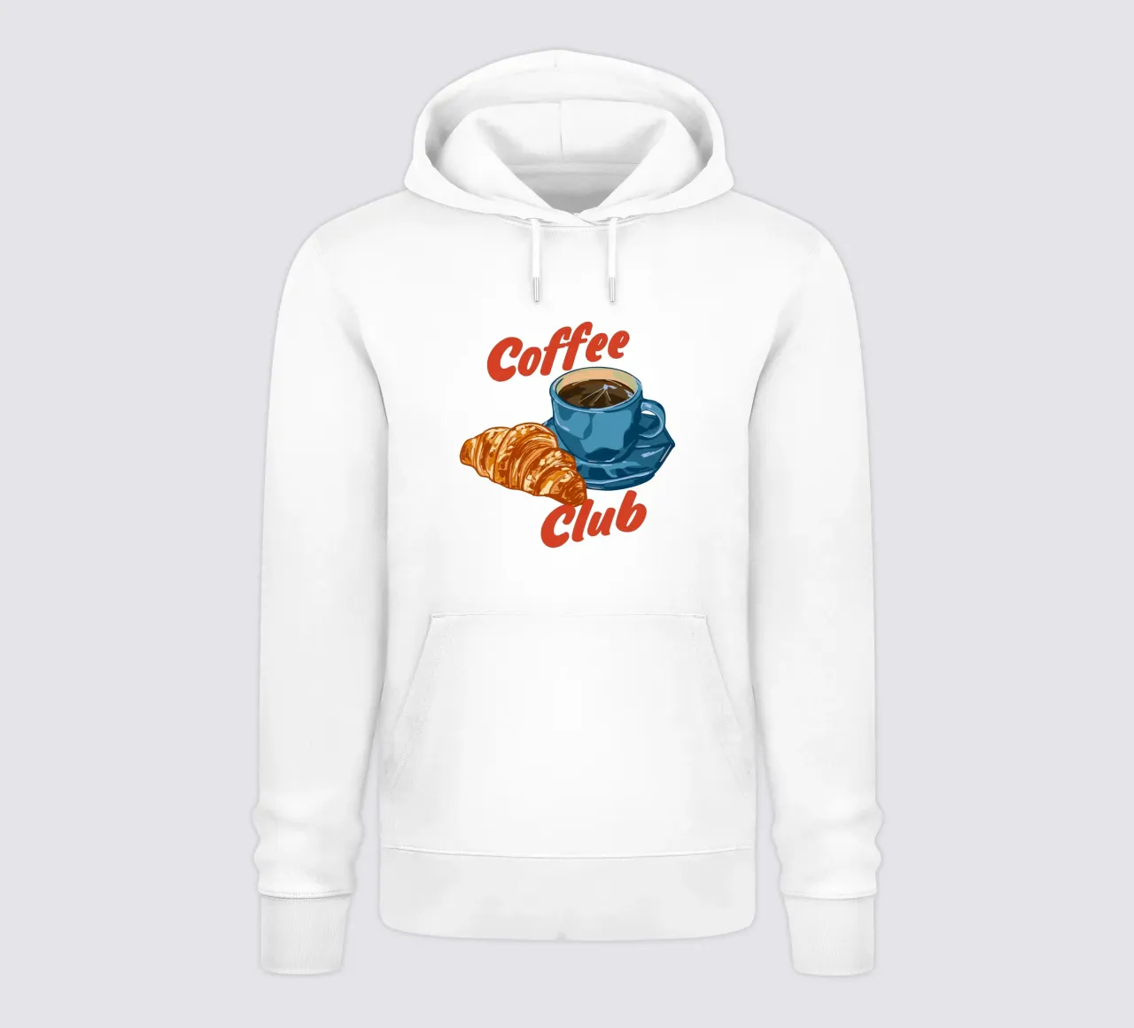 Coffee Club – Espresso & Croissant felpa con cappuccio da EDMPROJECT