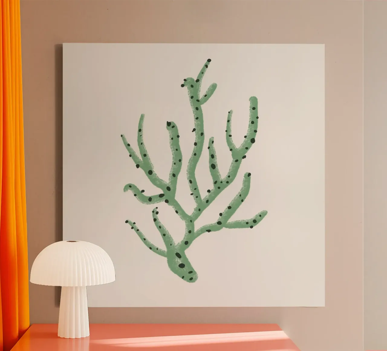 Sea Study No 39 (Square) canvas with Floater frame by treechild