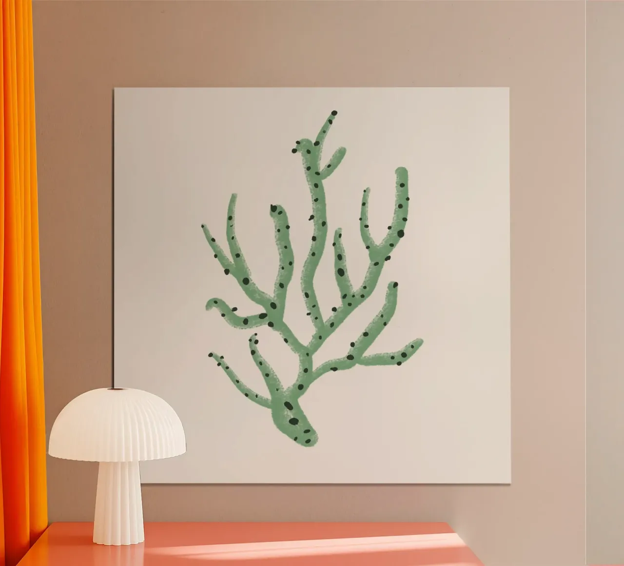 Sea Study No 39 (Square) poster con telaio in plastica da treechild