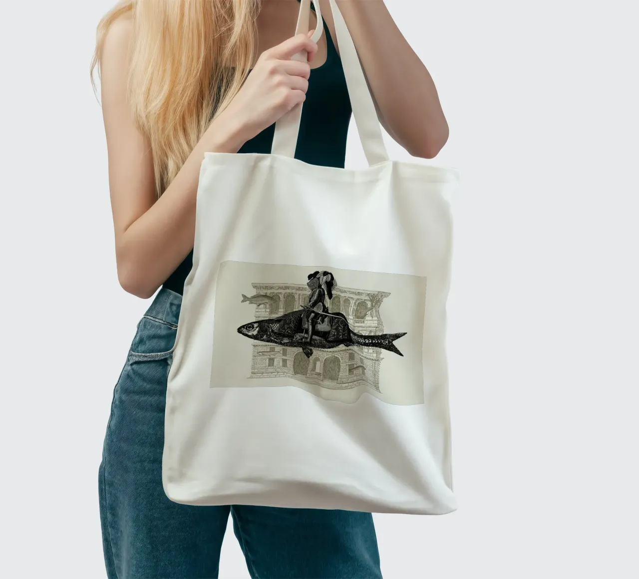 Impromptu N 1 borsa in juta da Florent Bodart