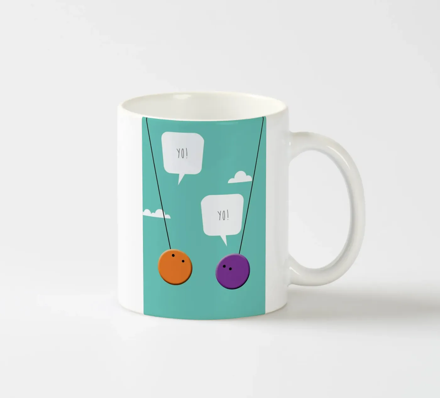 YoYo ceramic mug by Trabolt Design