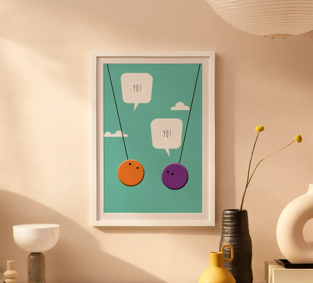 YoYo poster con telaio in alluminio da Trabolt Design
