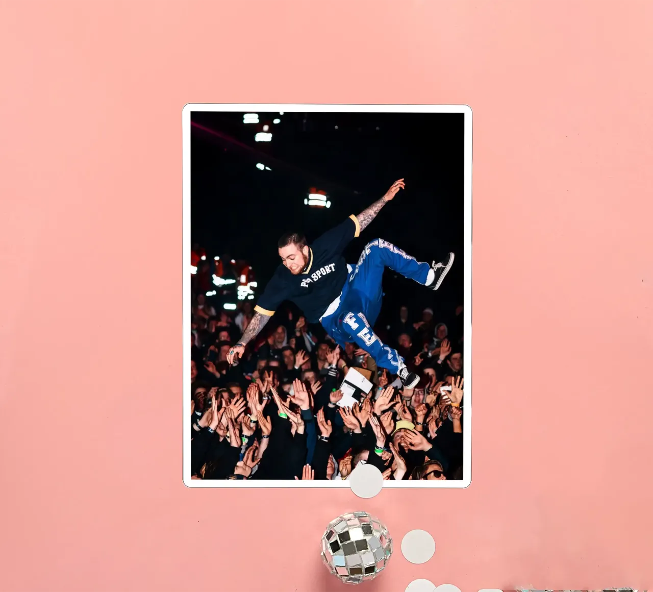Concerto di salto in alto Mac Miller adesivo da softseilish