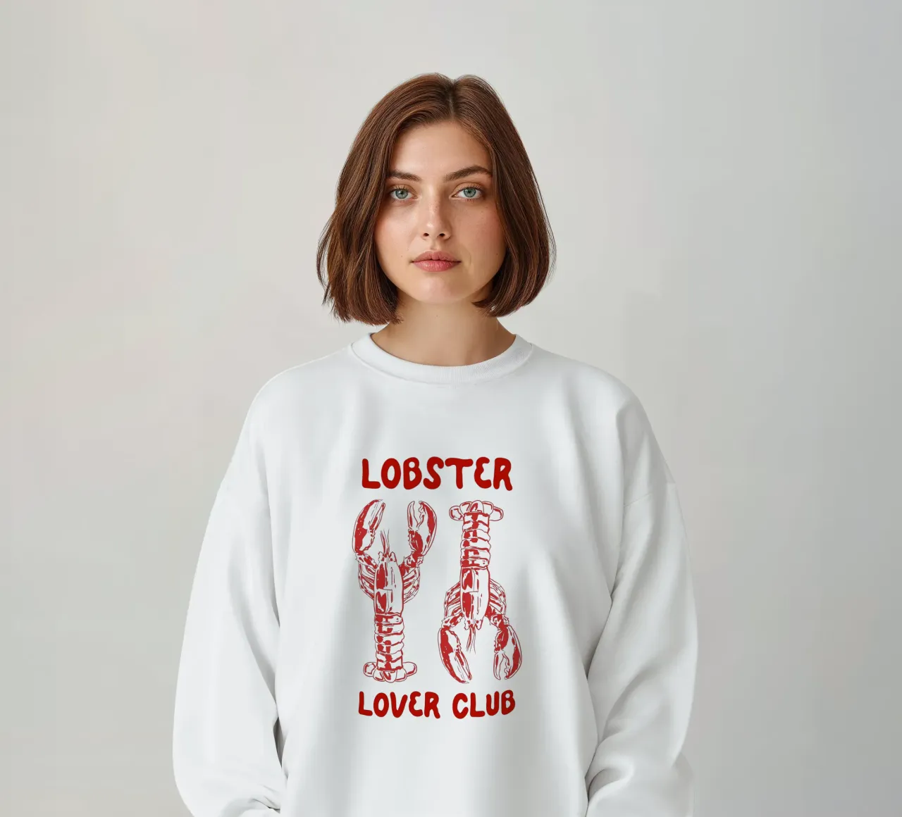 Lobster Lover Club – Nautical Seafood Illustration sweatshirt by EDMPROJECT