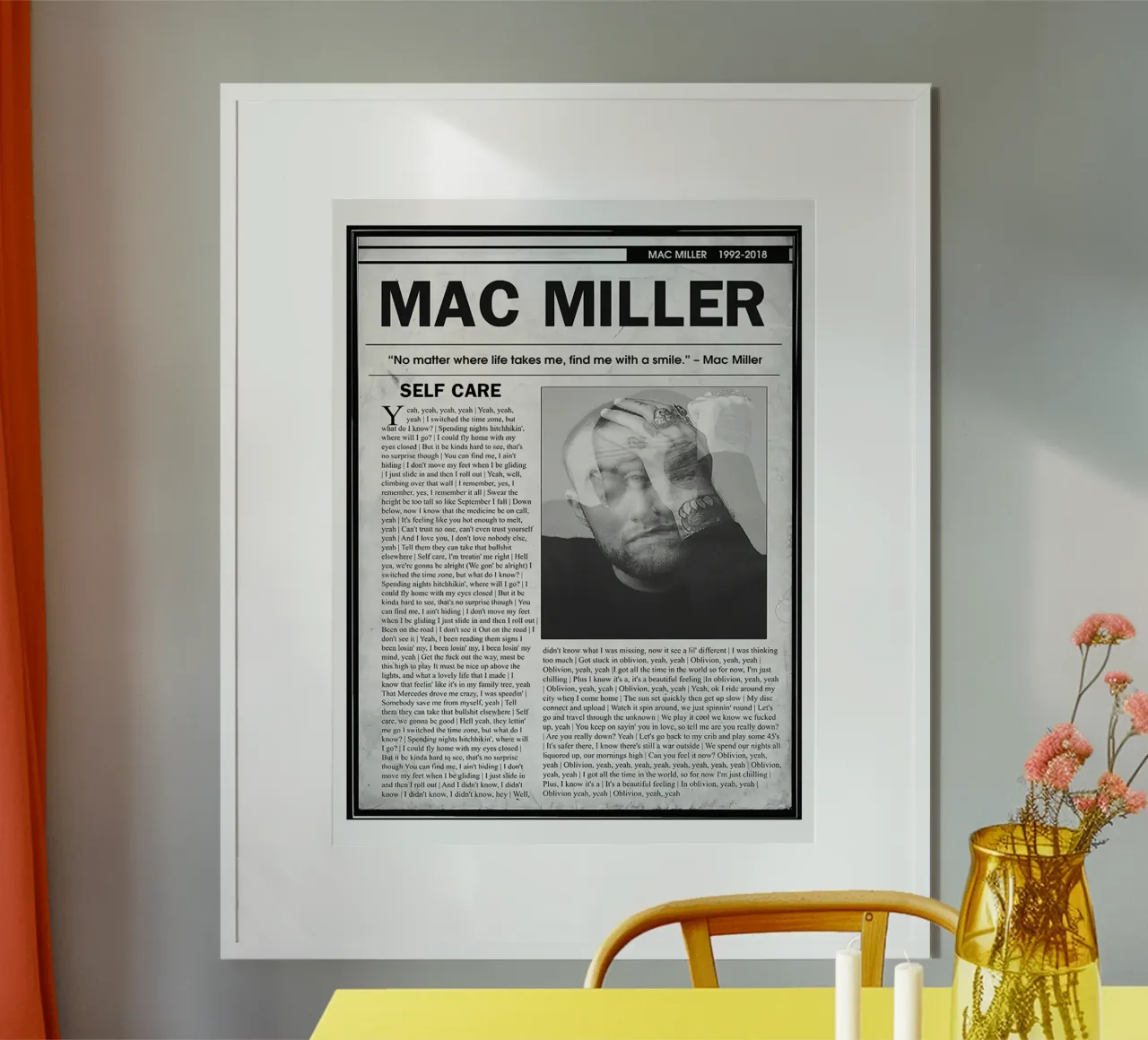 Cura di sé Mac Miller Giornale carta hahnemühle da softseilish