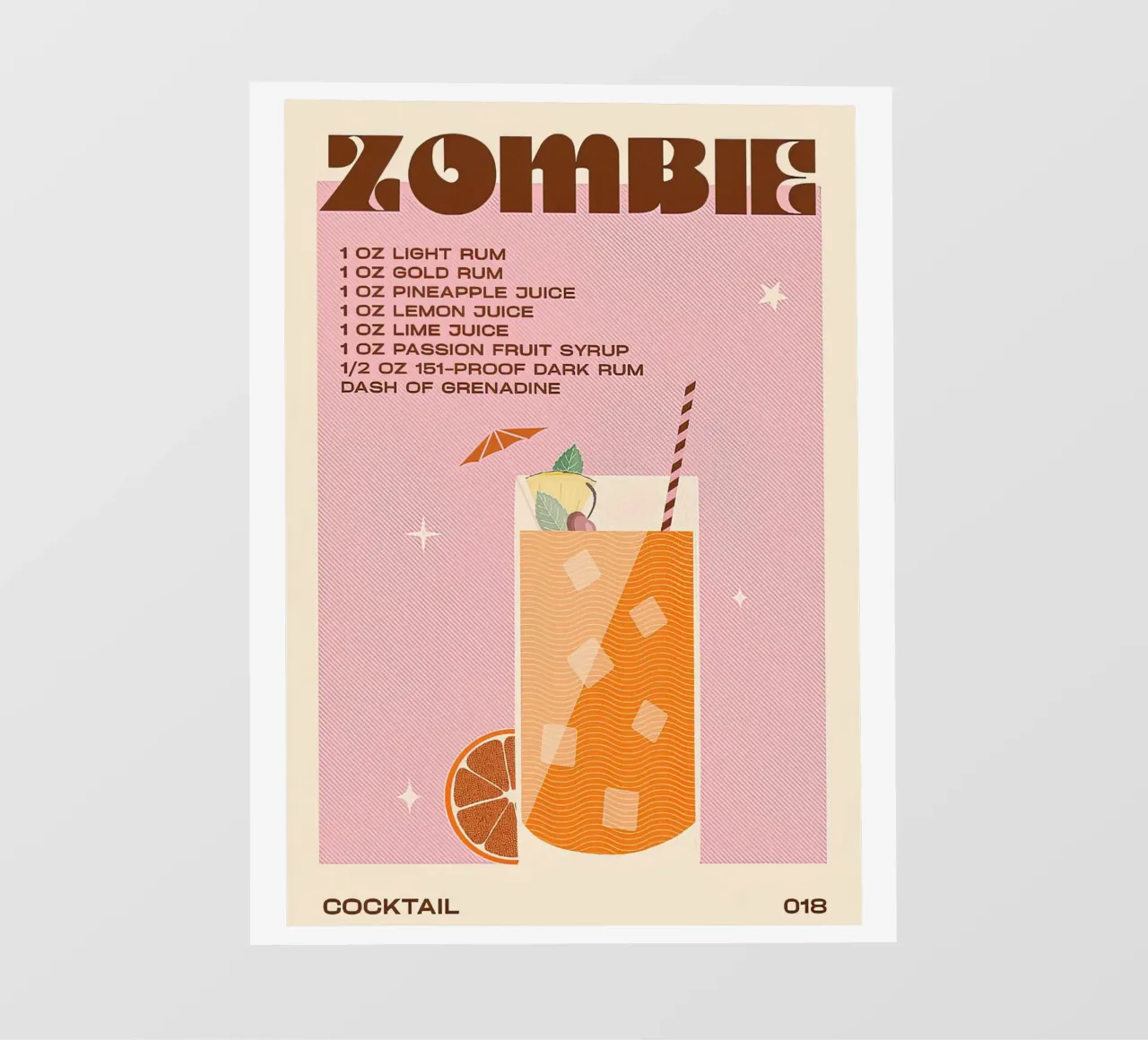Cocktail Zombie retrò pellicola backlit da Cocktail Drink