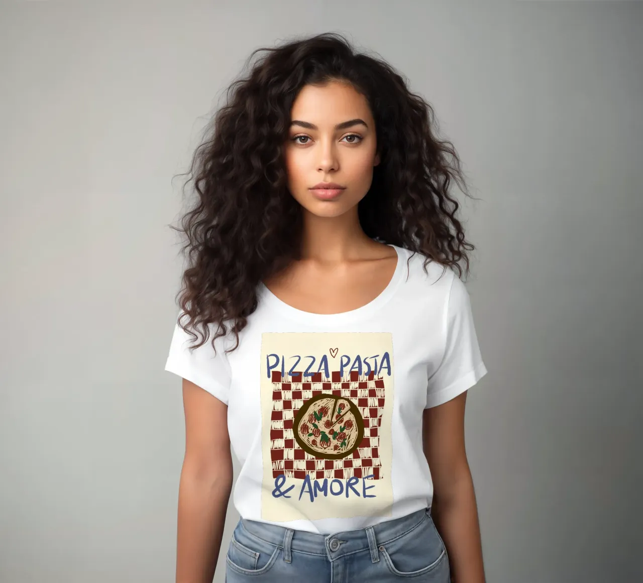 Pizza, Pasta & Amore Frauen T-Shirt von Studio Dolci