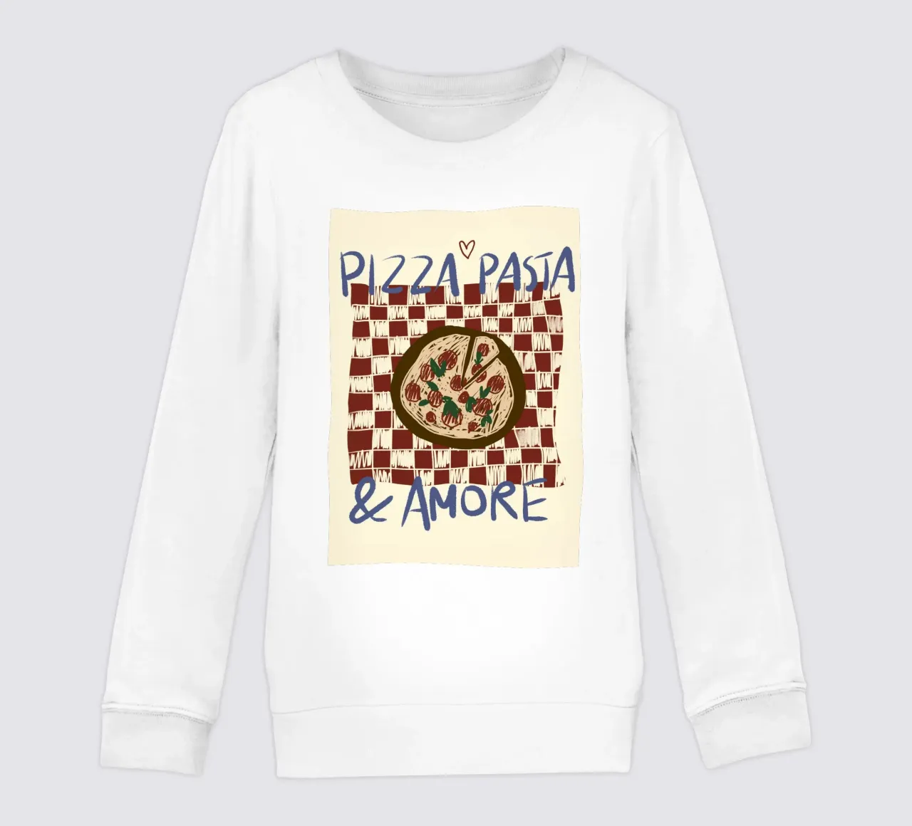 Pizza, Pasta & Amore felpa bambino da Studio Dolci