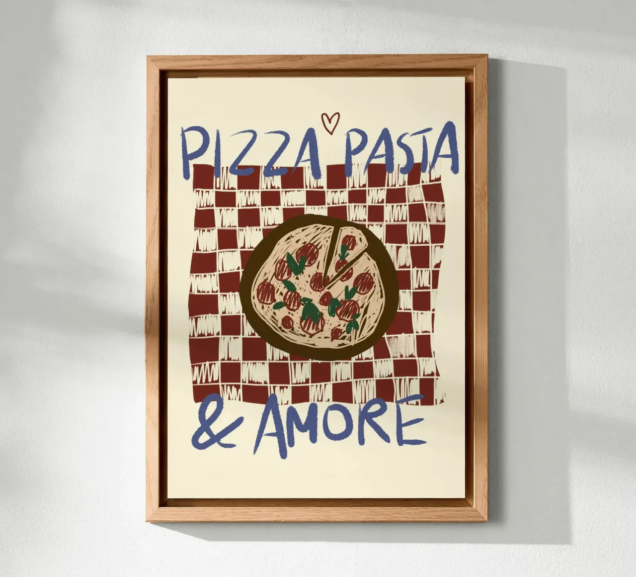 Pizza, Pasta & Amore alluminio dibond da Studio Dolci