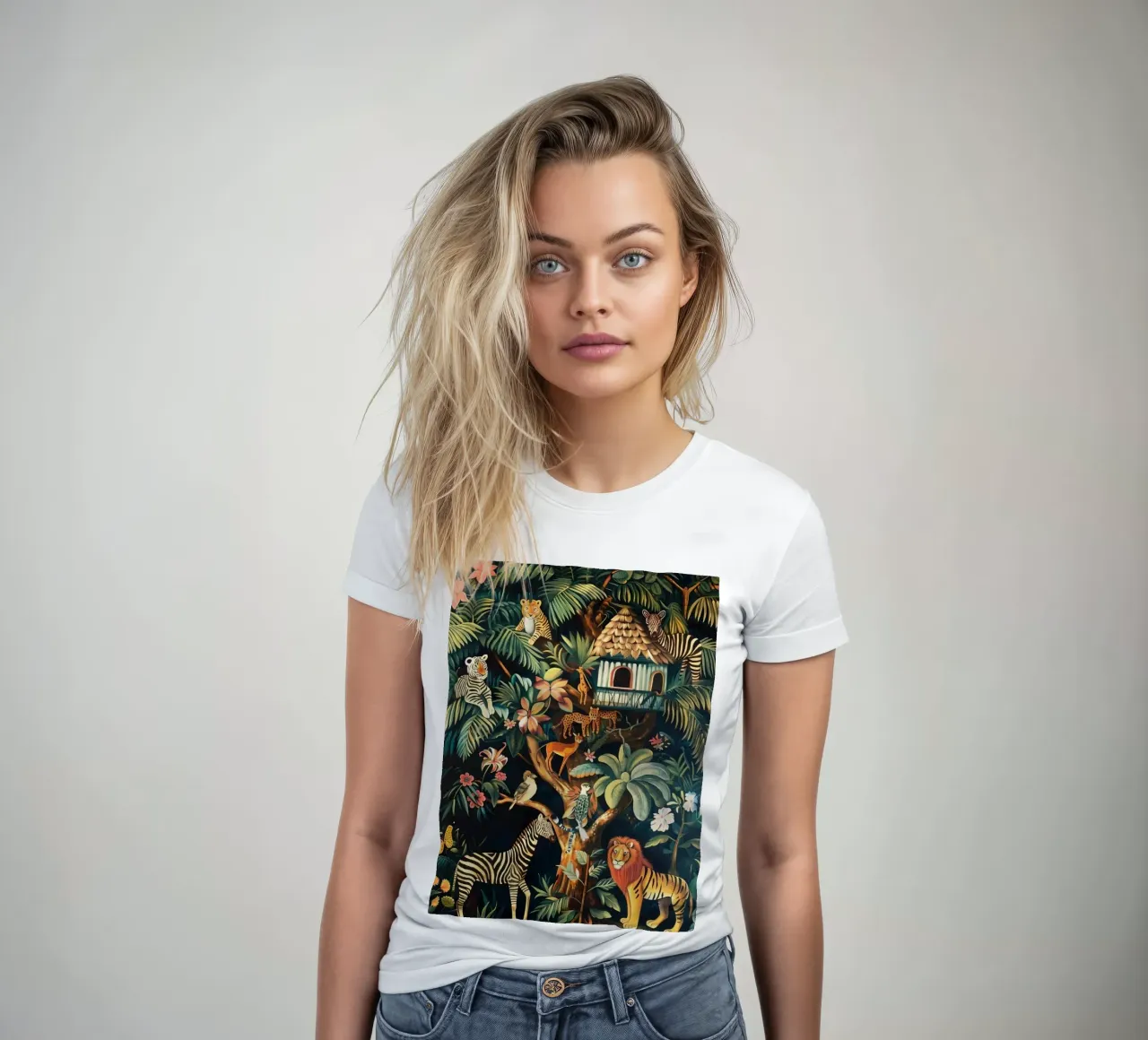natural habitat for animals women's fitted t-shirt by taylor shop