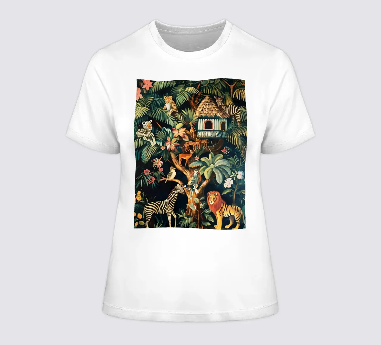 natural habitat for animals women's fitted t-shirt by taylor shop