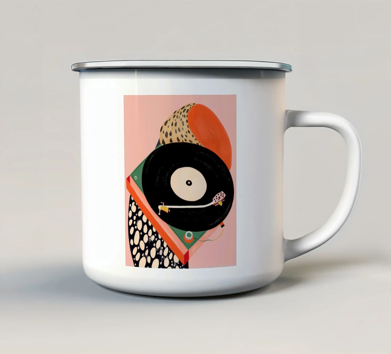 Grooves nostalgici tazza in smalto da ArtsySesta