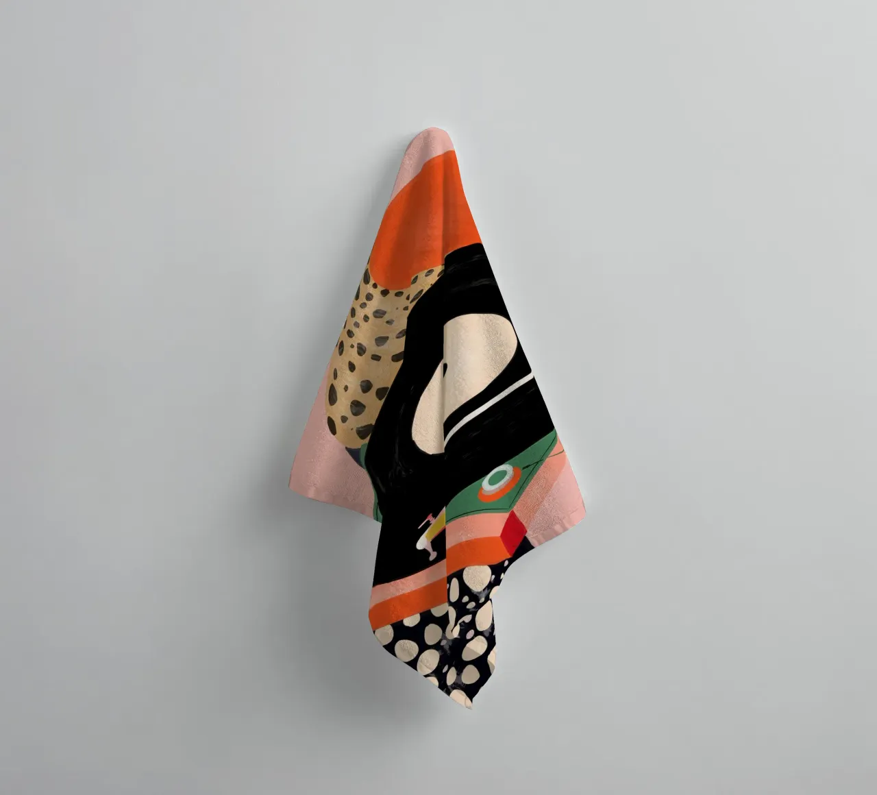 Nostalgic Grooves towel by ArtsySesta