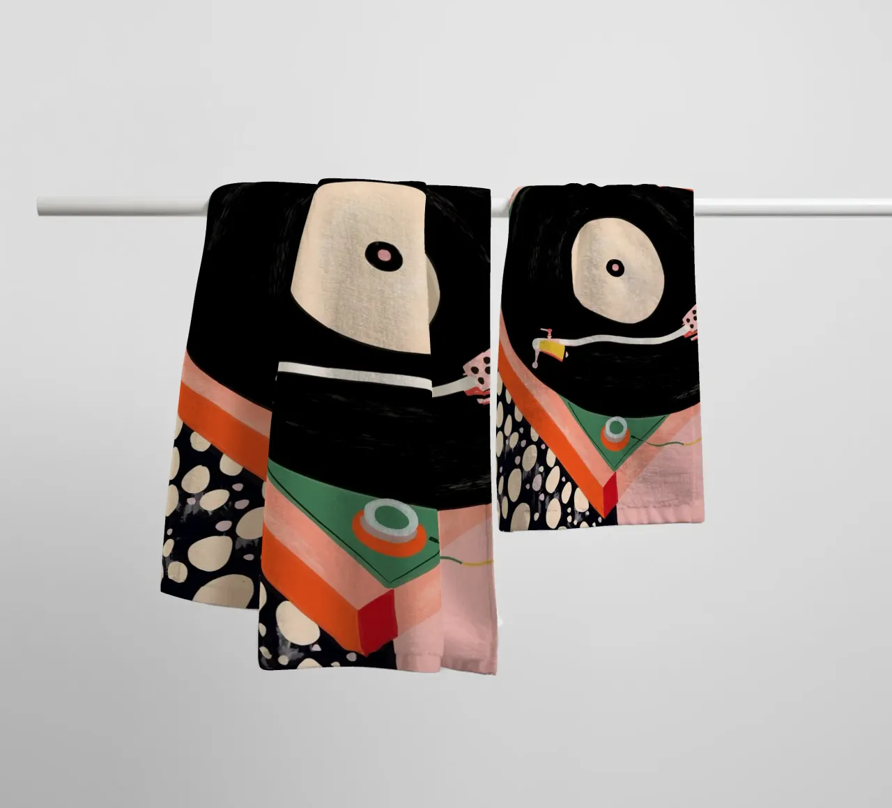 Nostalgic Grooves towel by ArtsySesta
