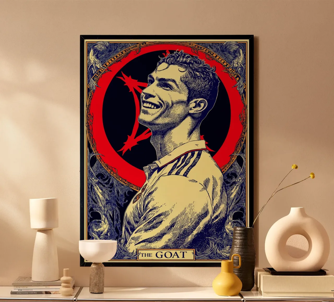 Cristiano Ronaldo CR7 La capra del calcio carta hahnemühle da Fleur de Lys