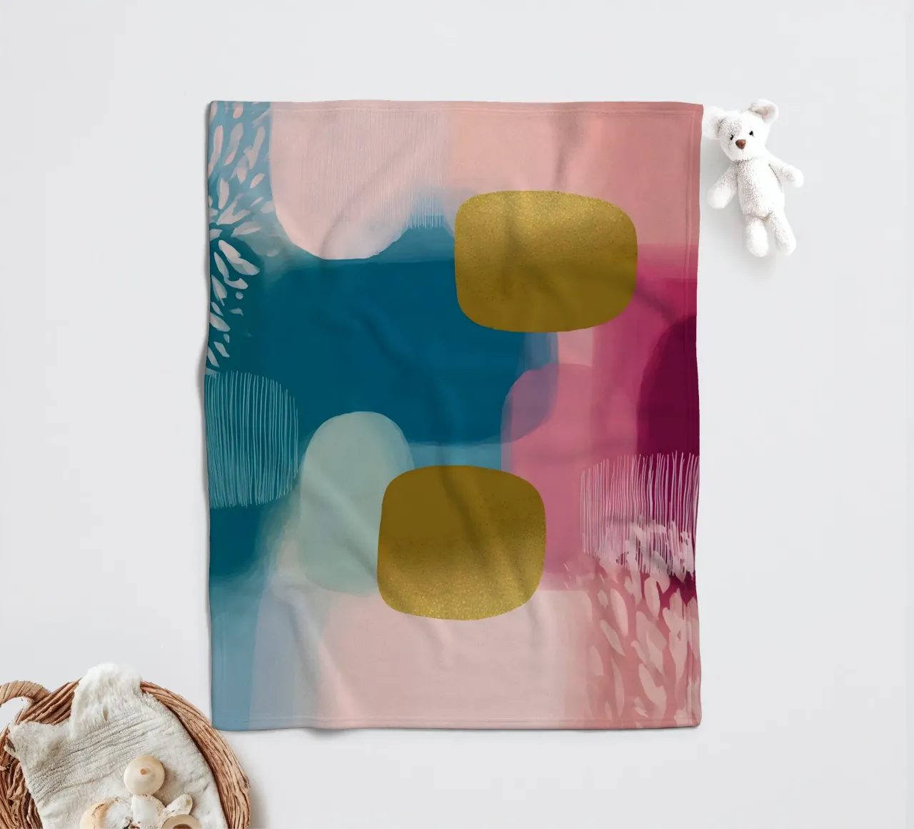 Boho Abstract coperta in pile da Gypsy Galleria