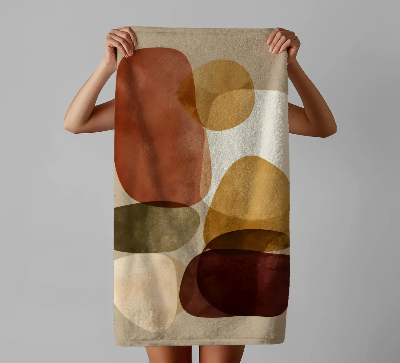 Earthy Abstract asciugamano da bagno da Gypsy Galleria