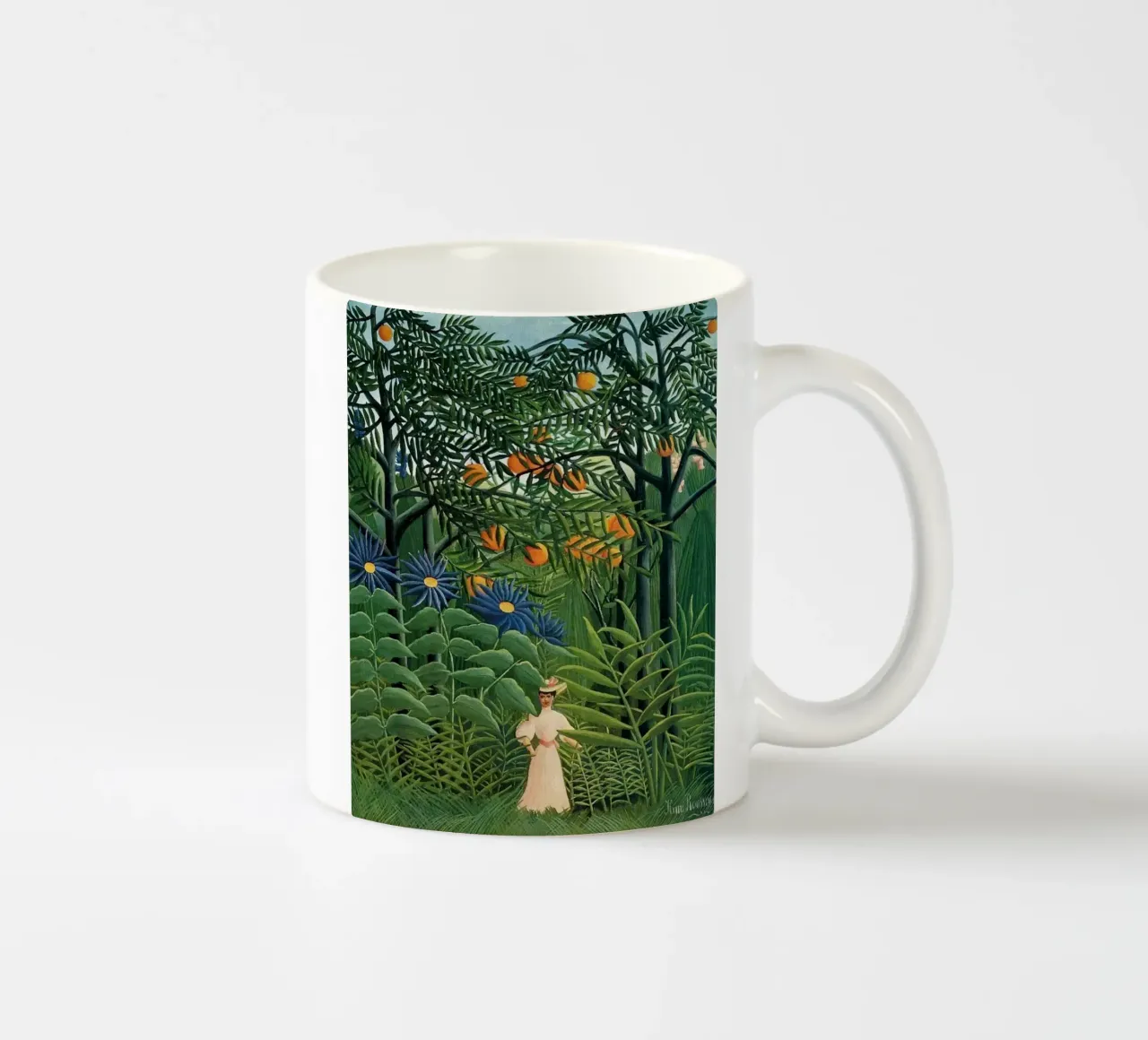 una donna che gode della creazione di Dio tazza in ceramica da taylor shop
