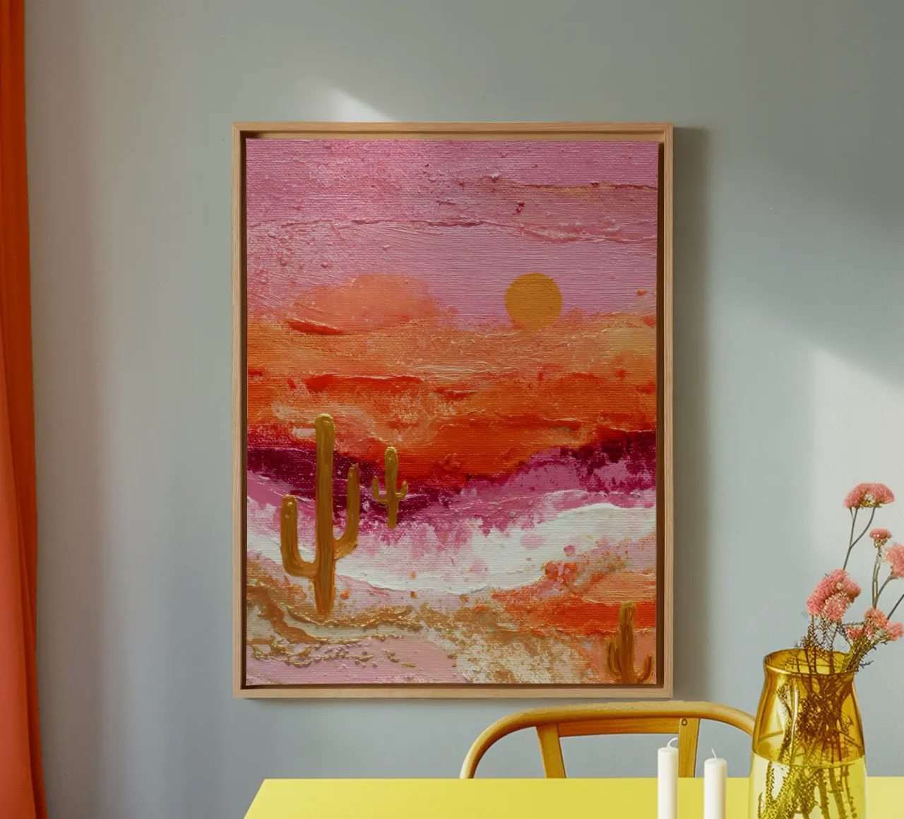 Dreamy Desert tela con Cornice a cassetta da Gypsy Galleria
