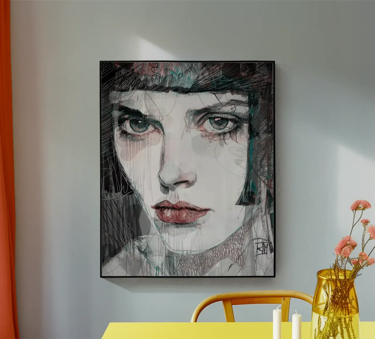 Justine awaits plexiglass da Giulio Iurissevich