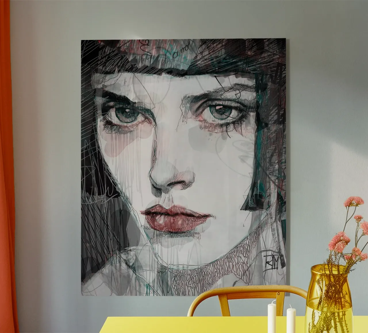 Justine awaits plexiglass da Giulio Iurissevich