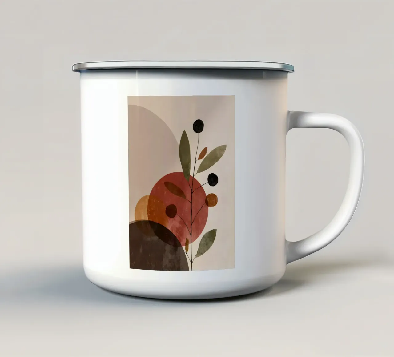 Minimal Abstract tazza in smalto da Gypsy Galleria