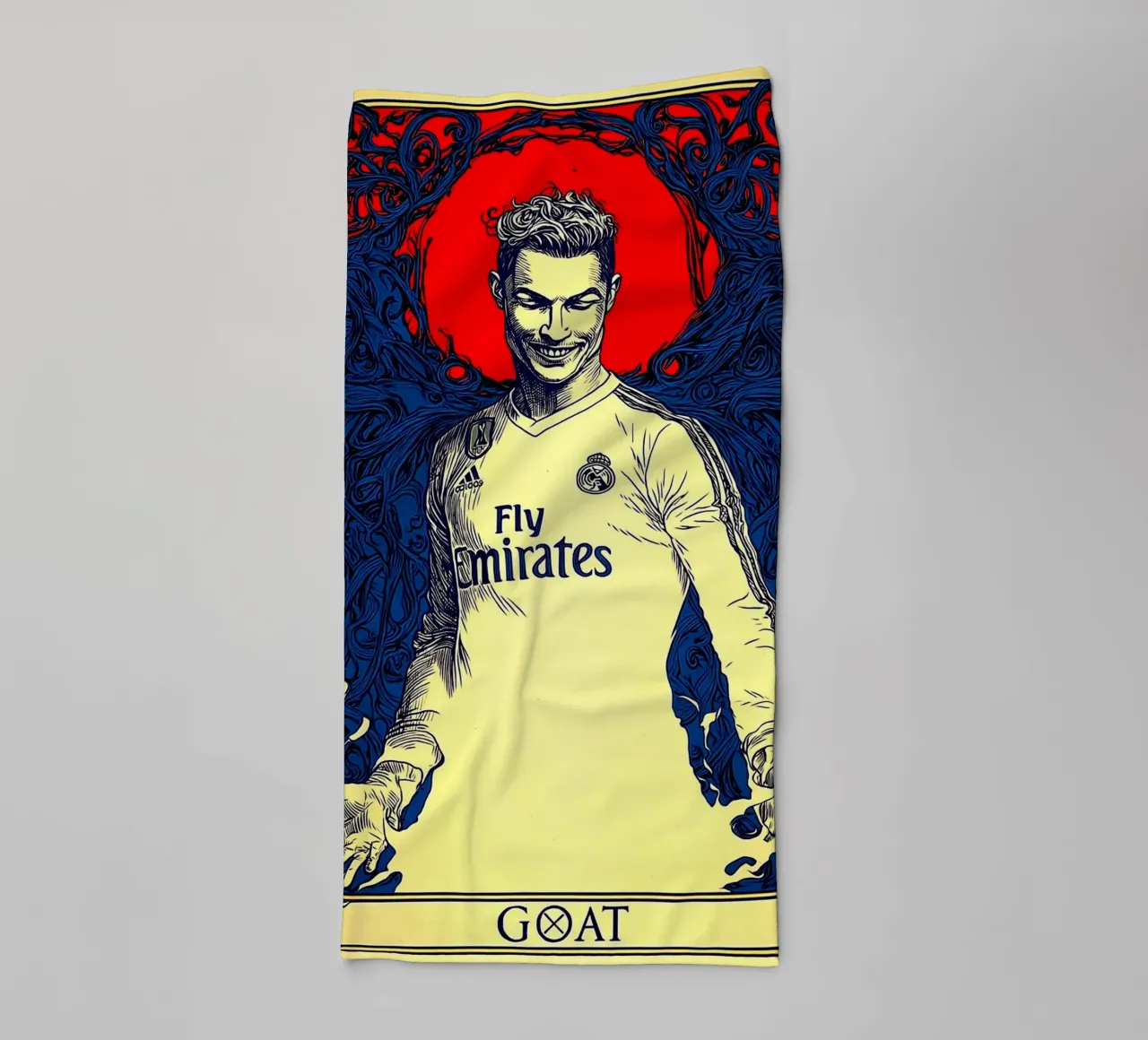 Cristiano Ronaldo CR7 Die Ziege des Fußballs Handtuch von Fleur de Lys