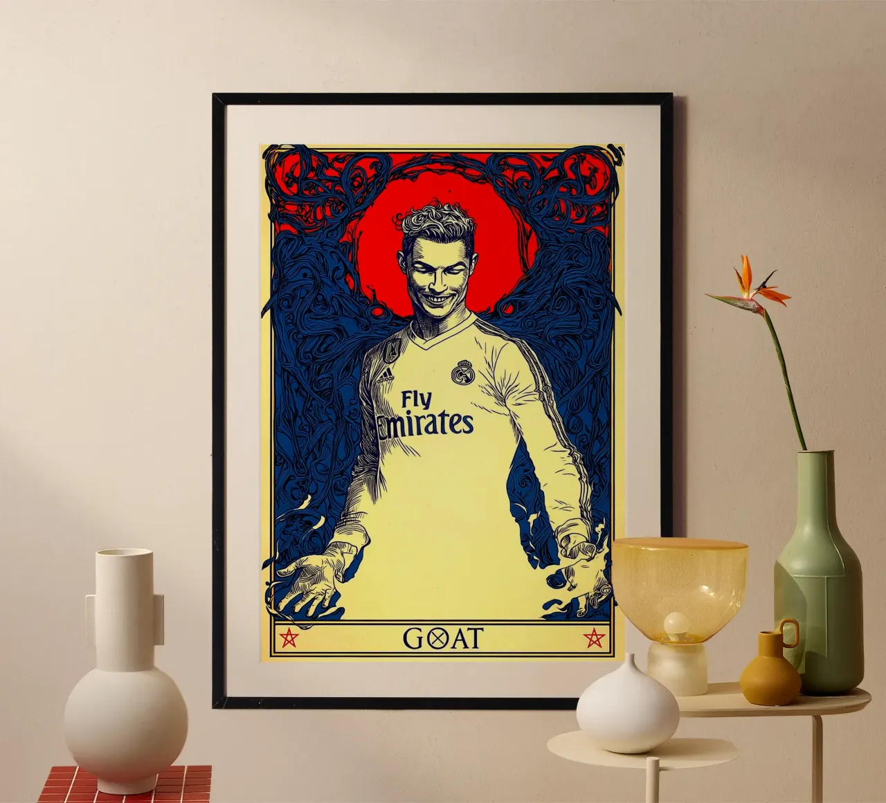 Cristiano Ronaldo CR7 Die Ziege des Fußballs Hahnemühle von Fleur de Lys