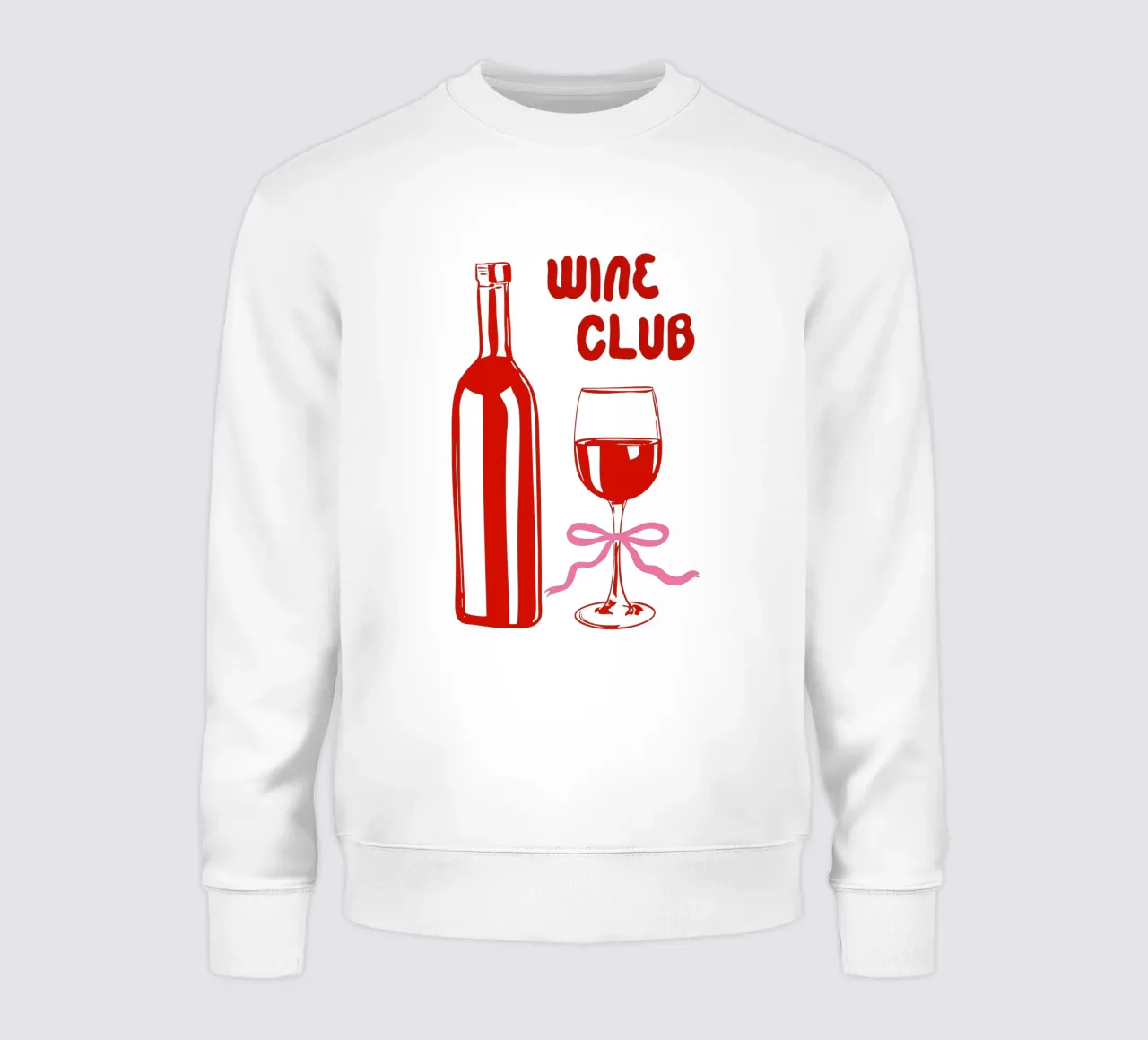 Wine Club Coquette - Romantische Wijnesthetiek sweatshirt van EDMPROJECT