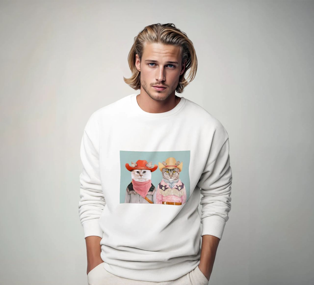 Gatos vaqueros sudadera de Animal Crew
