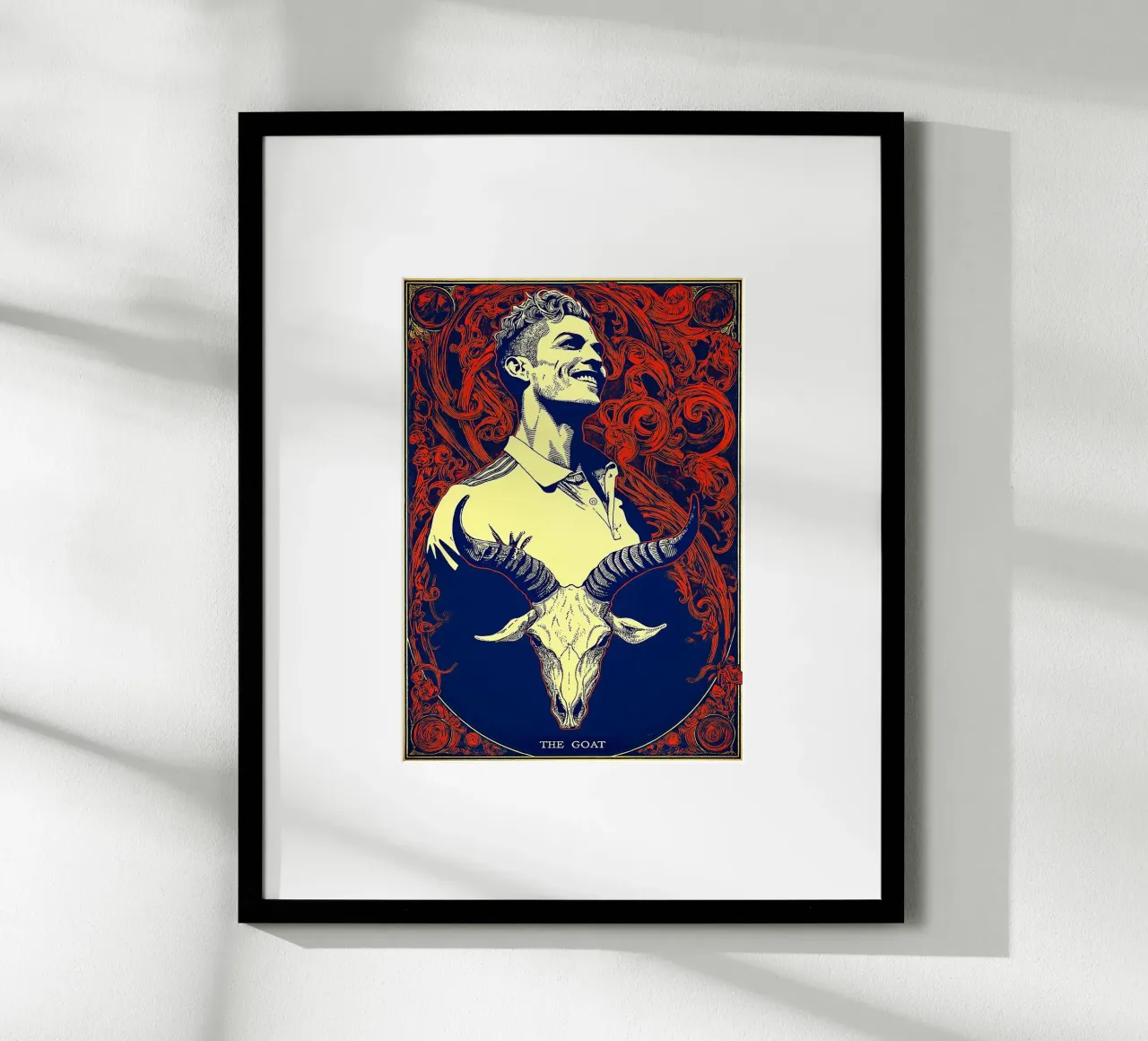 Cristiano Ronaldo CR7 La capra del calcio carta hahnemühle da Fleur de Lys